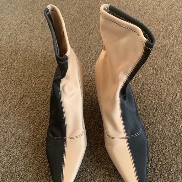 Zara Color Block Sock Boots - Picture 2 of 4